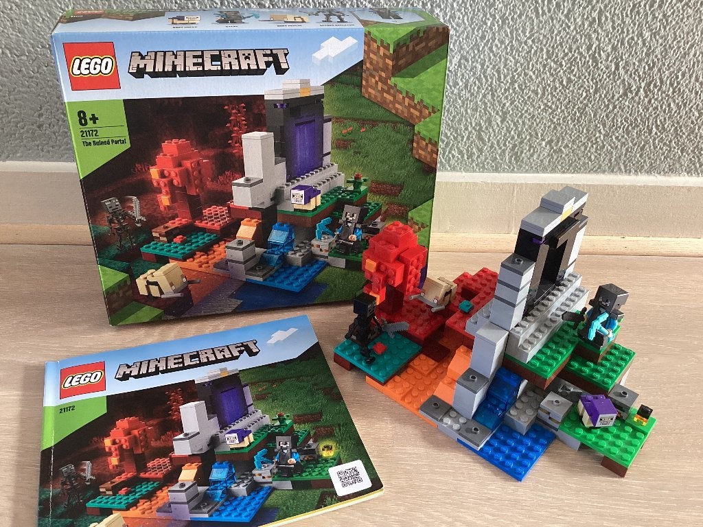 Lego Minecraft 21172 The Ruined Portal, Minecraft, Lego, Ophalen of Verzenden, Zo goed als nieuw