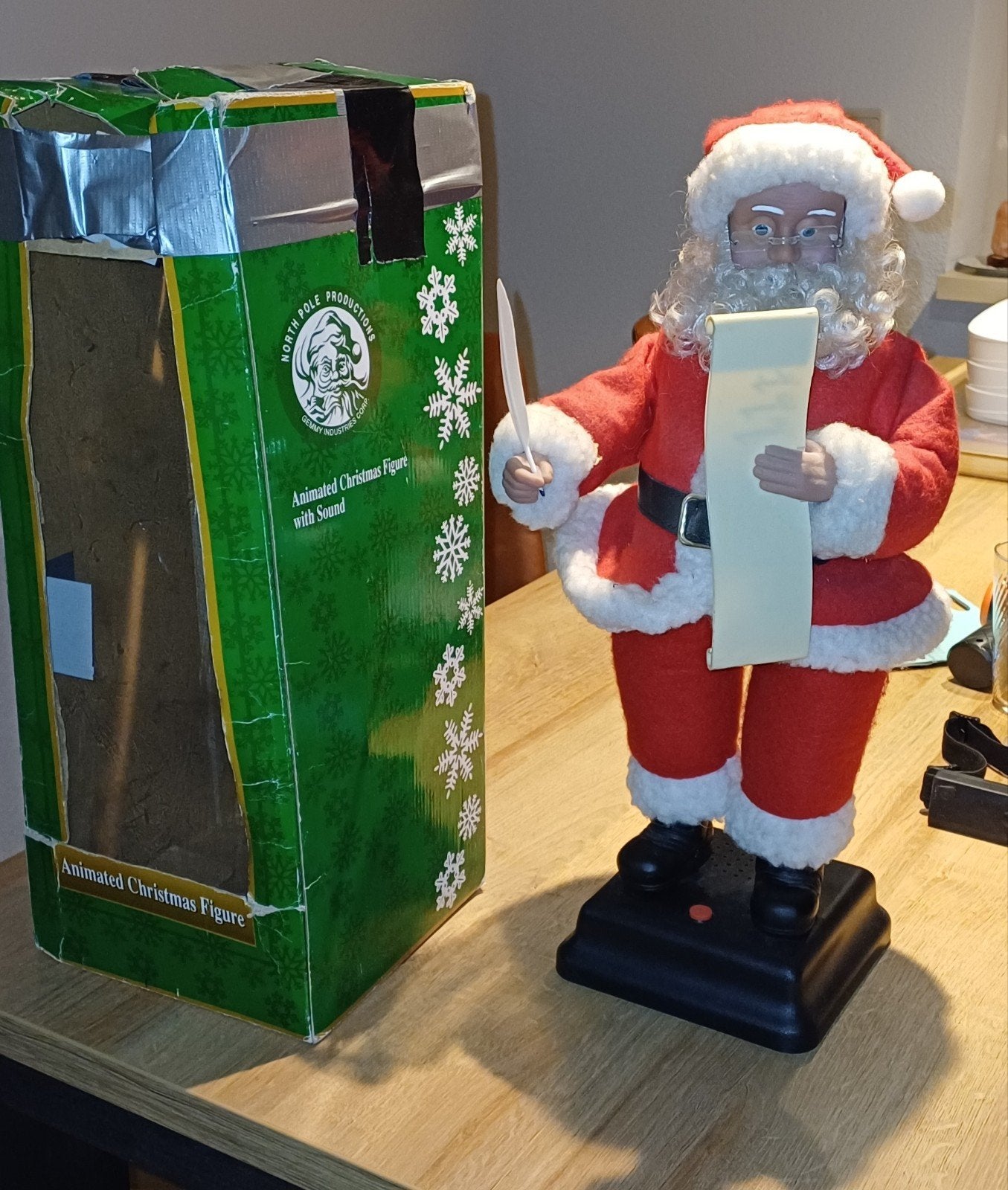 North pole productions bewegende kerstman met geluid, Ophalen, Gebruikt