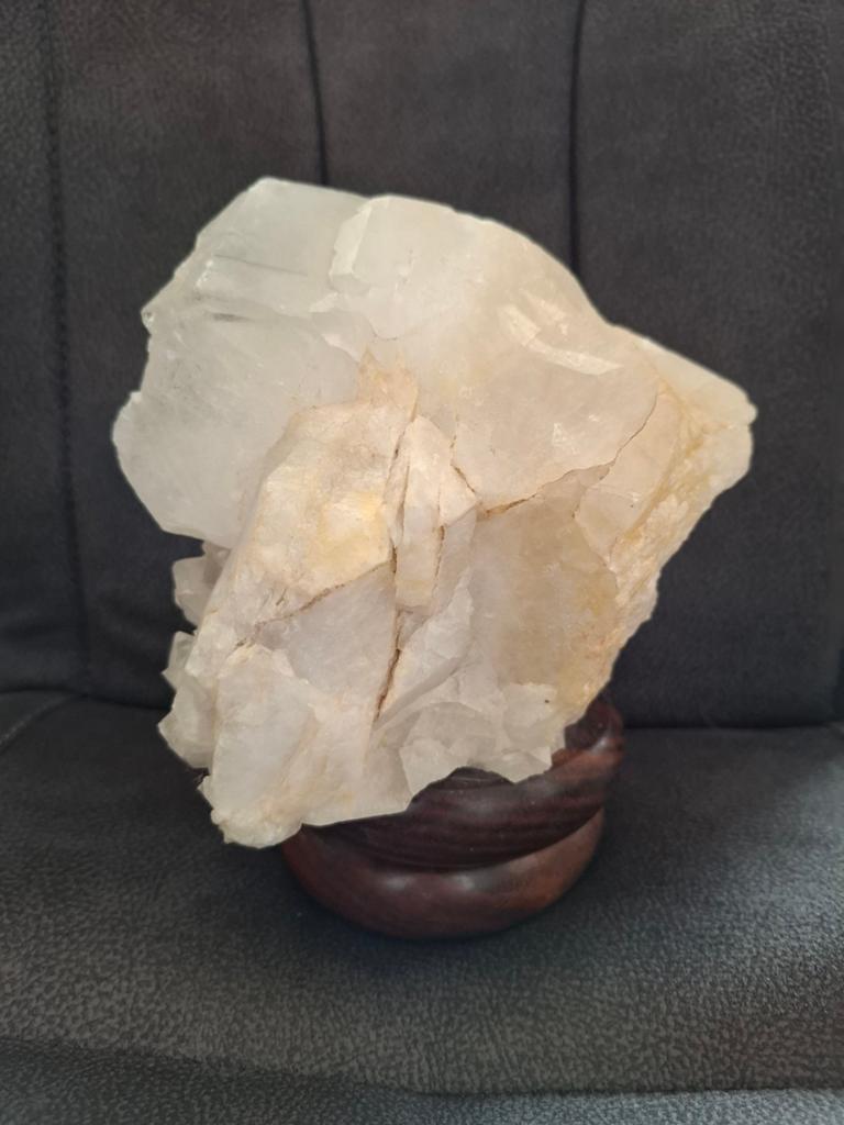 Ruwe bergkristallen lamp, Sieraden, Tassen en Uiterlijk, Edelstenen, Gebruikt, Ophalen of Verzenden