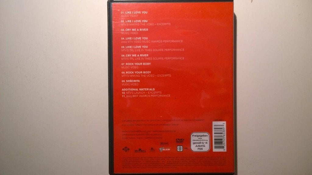 Justin Timberlake - Justified The Videos (DVD), Alle leeftijden, Ophalen of Verzenden, Zo goed als nieuw, Muziekvideo's