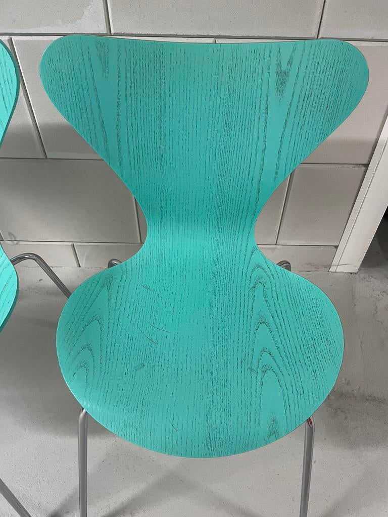4 Design vlinderstoelen Arne Jacobsen, Ophalen, Gebruikt, Overige kleuren, Design