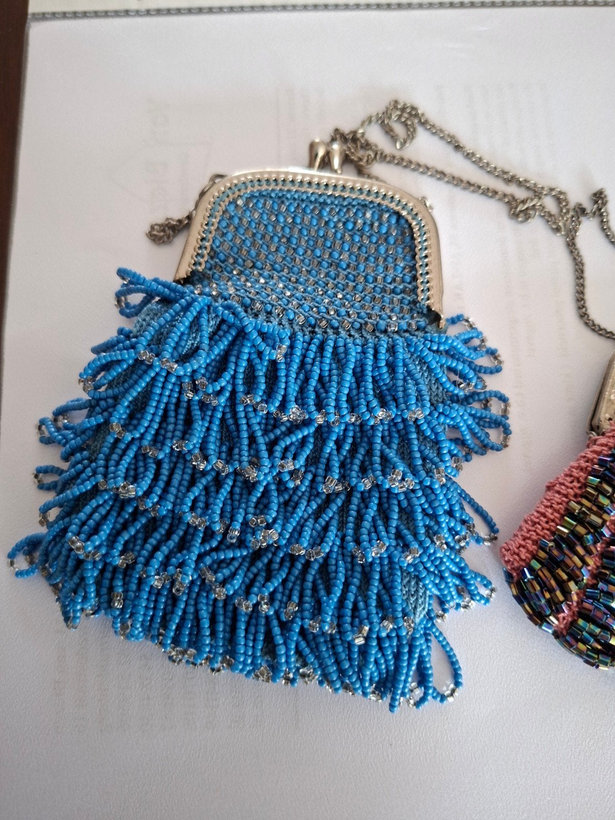 3 Prachtige Handgemaakte Kralentasjes - Vintage Stijl, Antiek en Kunst, Ophalen of Verzenden