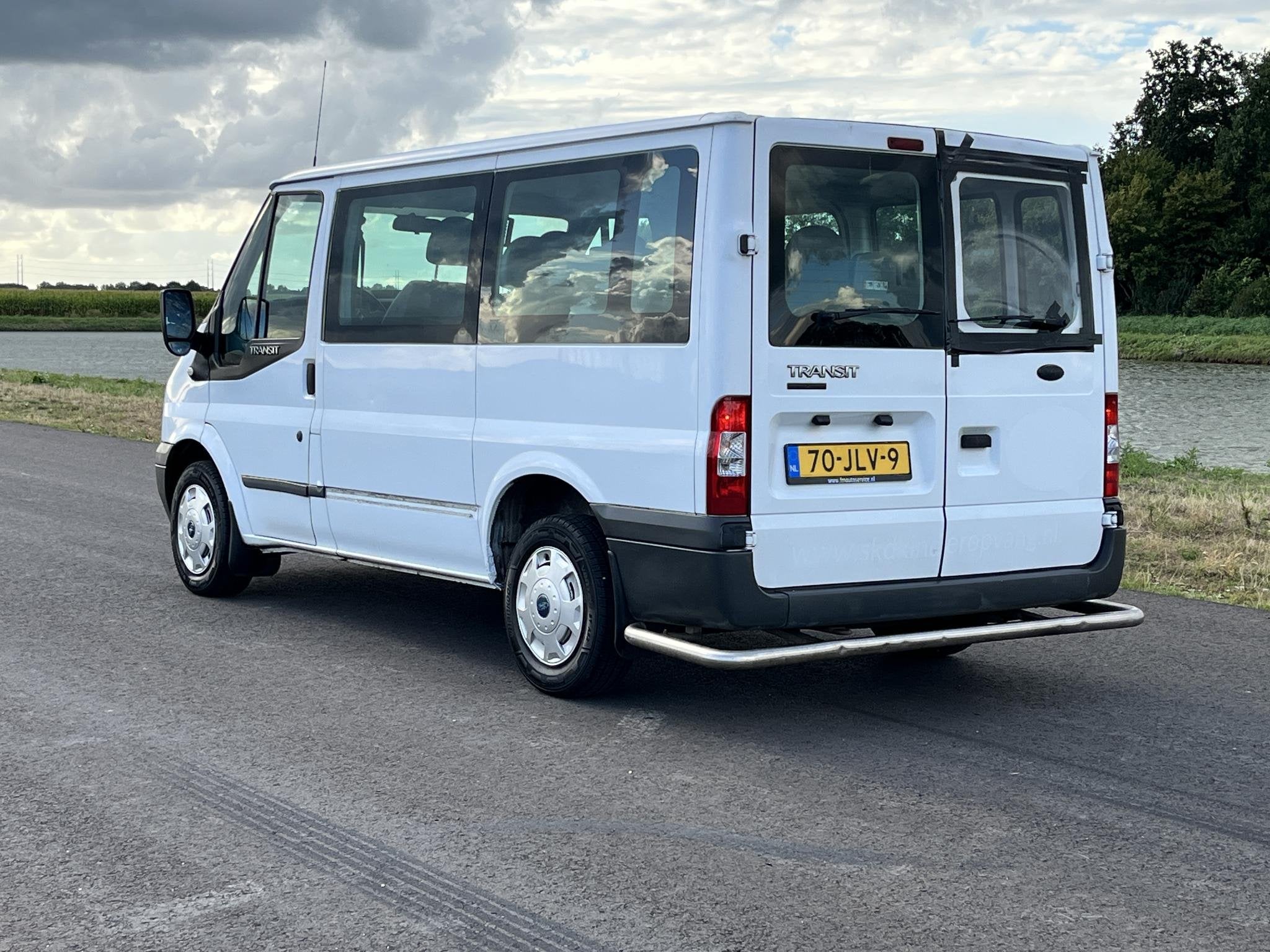 Ford Transit Kombi 280S 2.2 TDCI SHD Radio, elektrische rame, Auto's, Electronic Stability Program (ESP), Wit, Bedrijf, 9 stoelen