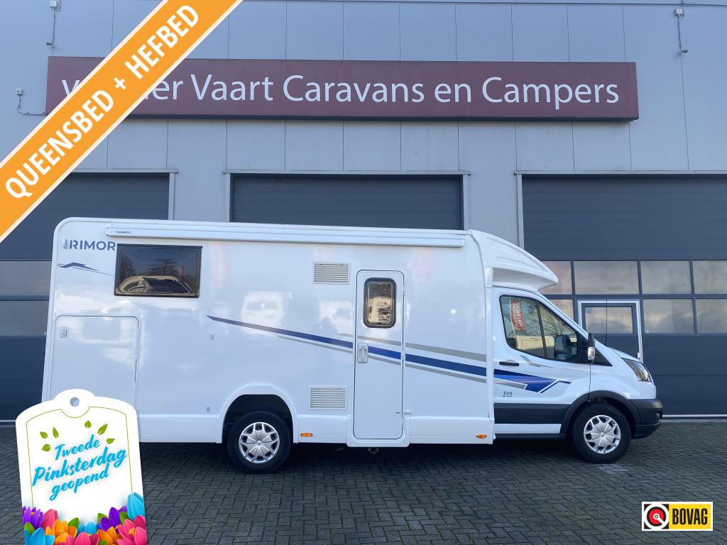 Rimor Evo 66 Plus Face to Face Qeensbed Hefbed 1e Eigenaar, Ford, Bedrijf, Luifel, Half-integraal