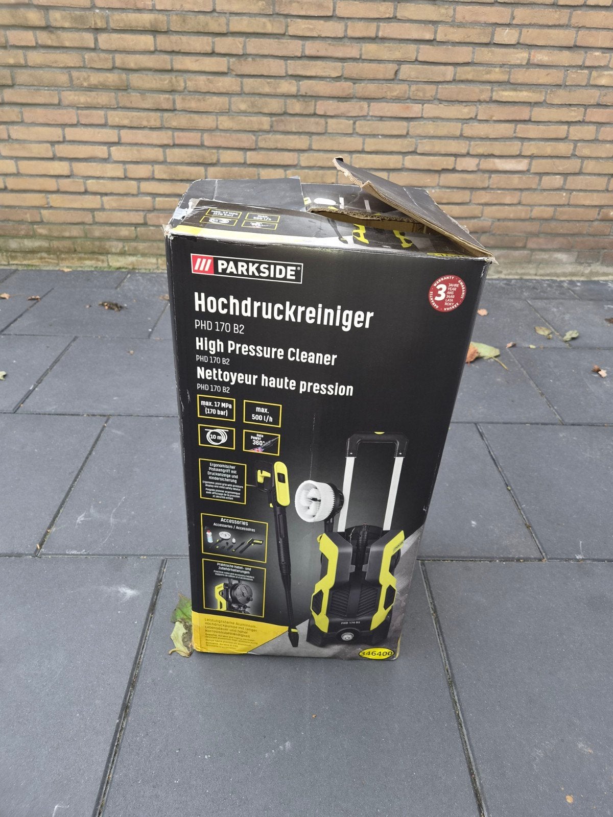 Parkside Hogedrukreiniger PHD 170 B2 - Nieuw in doos, Doe-het-zelf en Verbouw, Ophalen, Nieuw, Overige typen