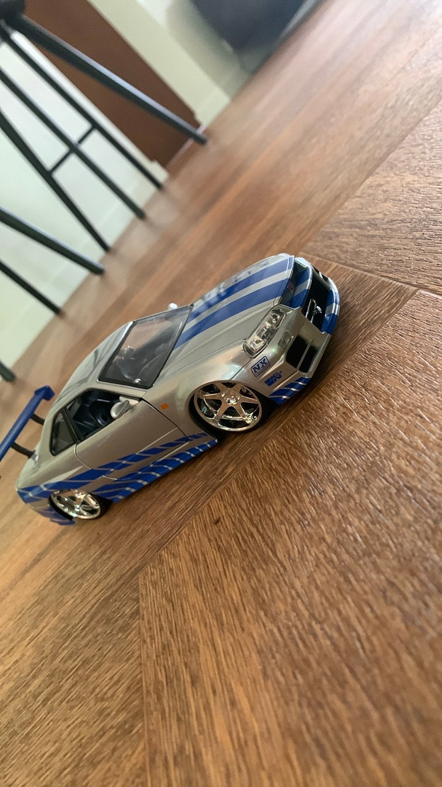 Fast & Furious Nissan Skyline GT-R R34 Modelauto 1:24, Hobby en Vrije tijd, Modelauto's | 1:18, Ophalen of Verzenden, Zo goed als nieuw