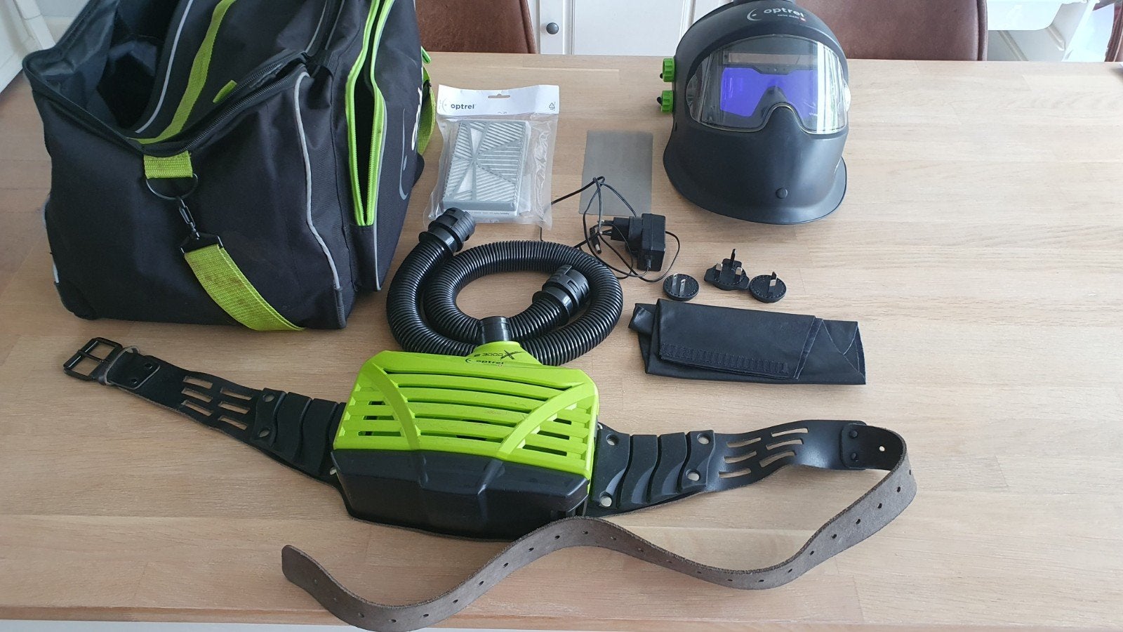 Optrel Panoramaxx 2.5 met E3000X Adembescherming, Ophalen of Verzenden, Zo goed als nieuw