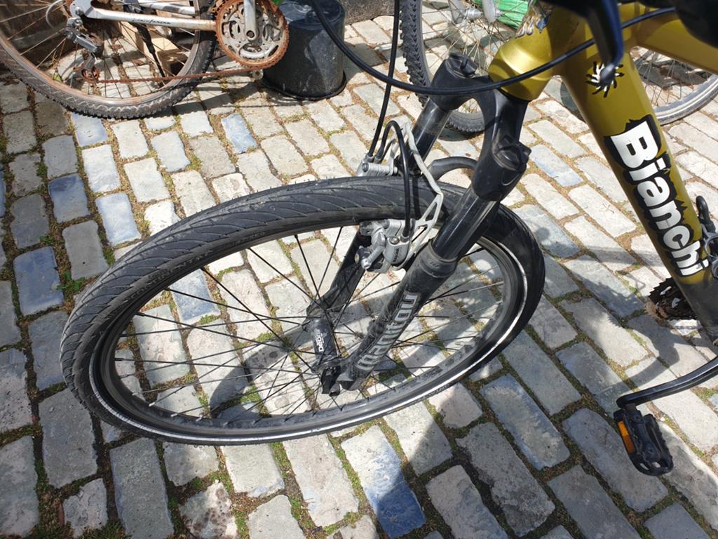 Bianchi fiets  24 inch, Overige merken, Minder dan 10 versnellingen, Gebruikt, Vering