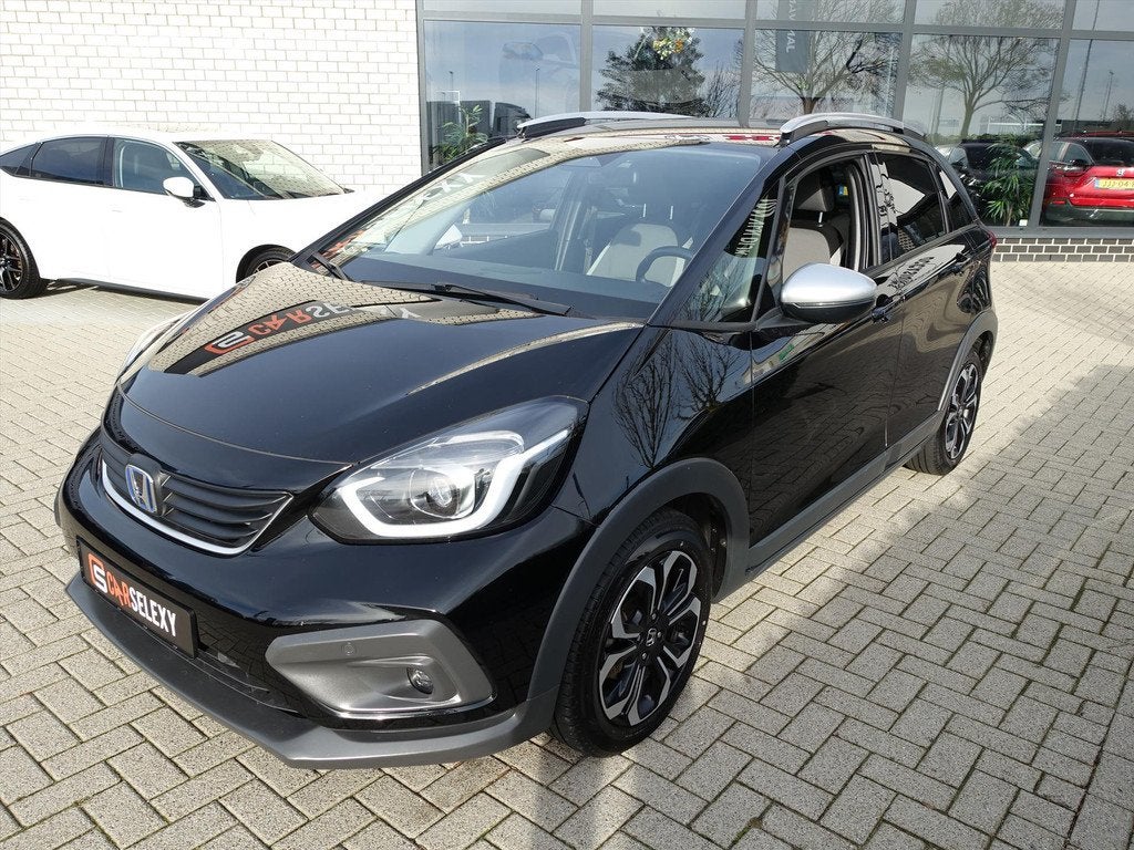 HONDA Jazz 1.5 i-MMD 109pk Hybrid CVT Crosstar, Auto's, Stof, Euro 6, 4 cilinders, Zwart