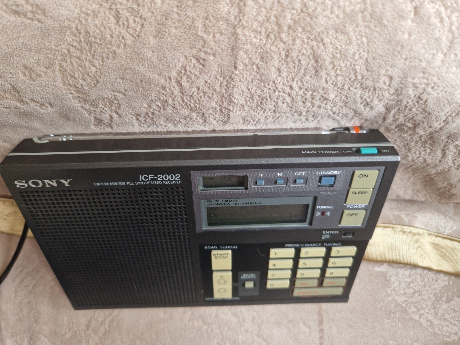 Sony Radio ICF-2002, Ophalen of Verzenden, Gebruikt, Wereldontvanger
