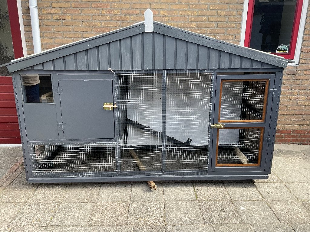 Kippenhok met legruimte, Dieren en Toebehoren, Ophalen, Zo goed als nieuw, Hout, Overige typen