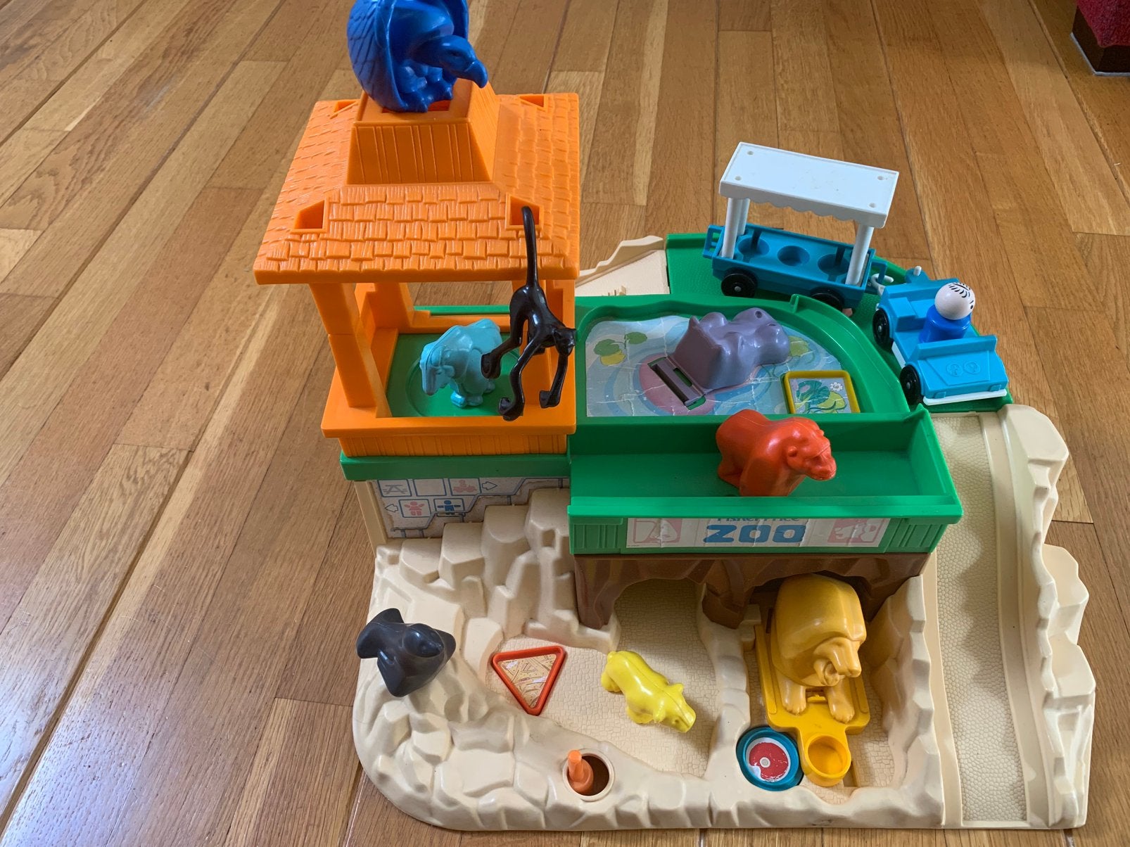 Fisher-Price dierentuin, Ophalen of Verzenden, Zo goed als nieuw, Speelset
