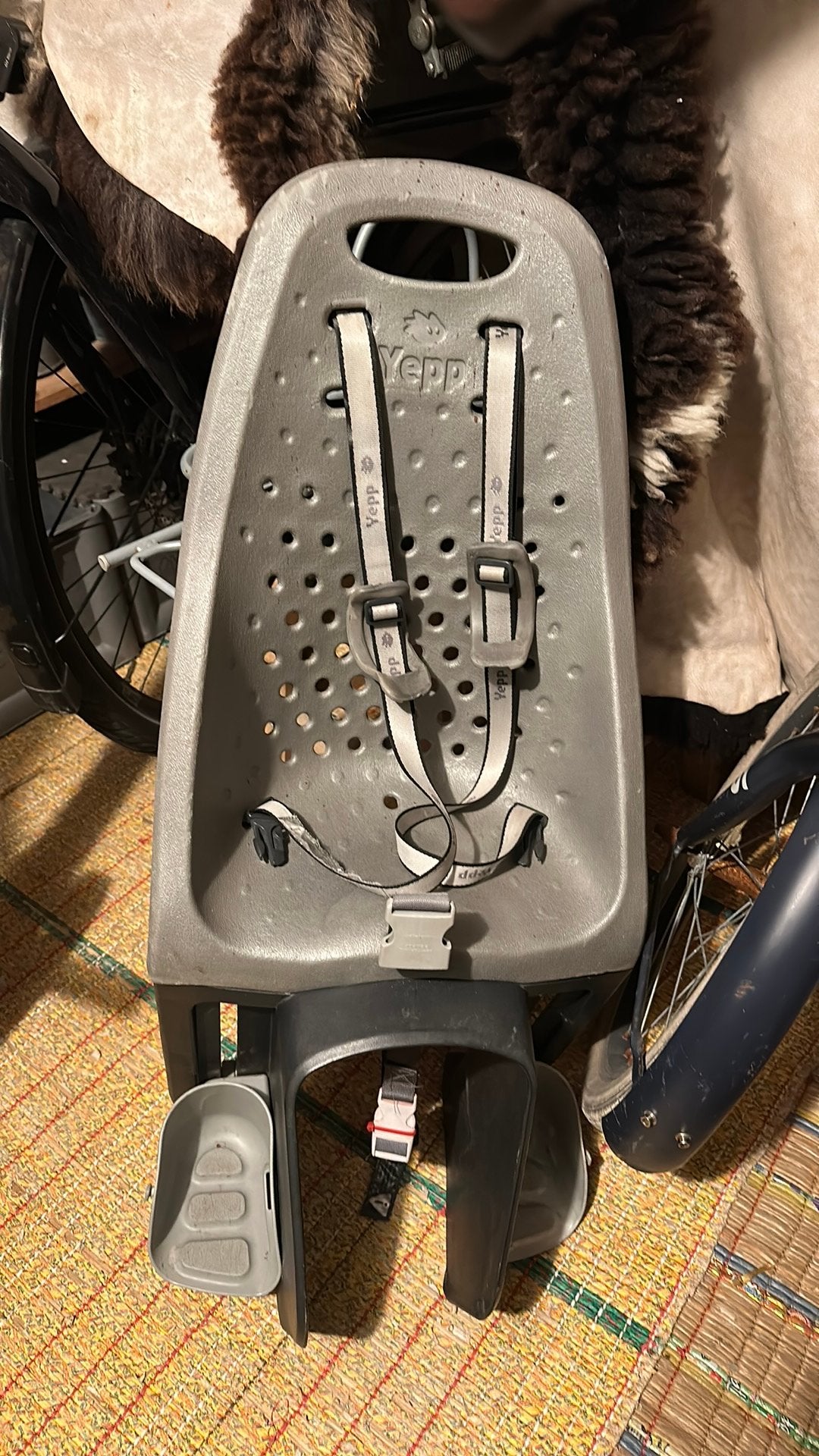 Yepp fietsstoeltje achterop, Ophalen, Achterzitje, 9 t/m 36 kg, Gebruikt