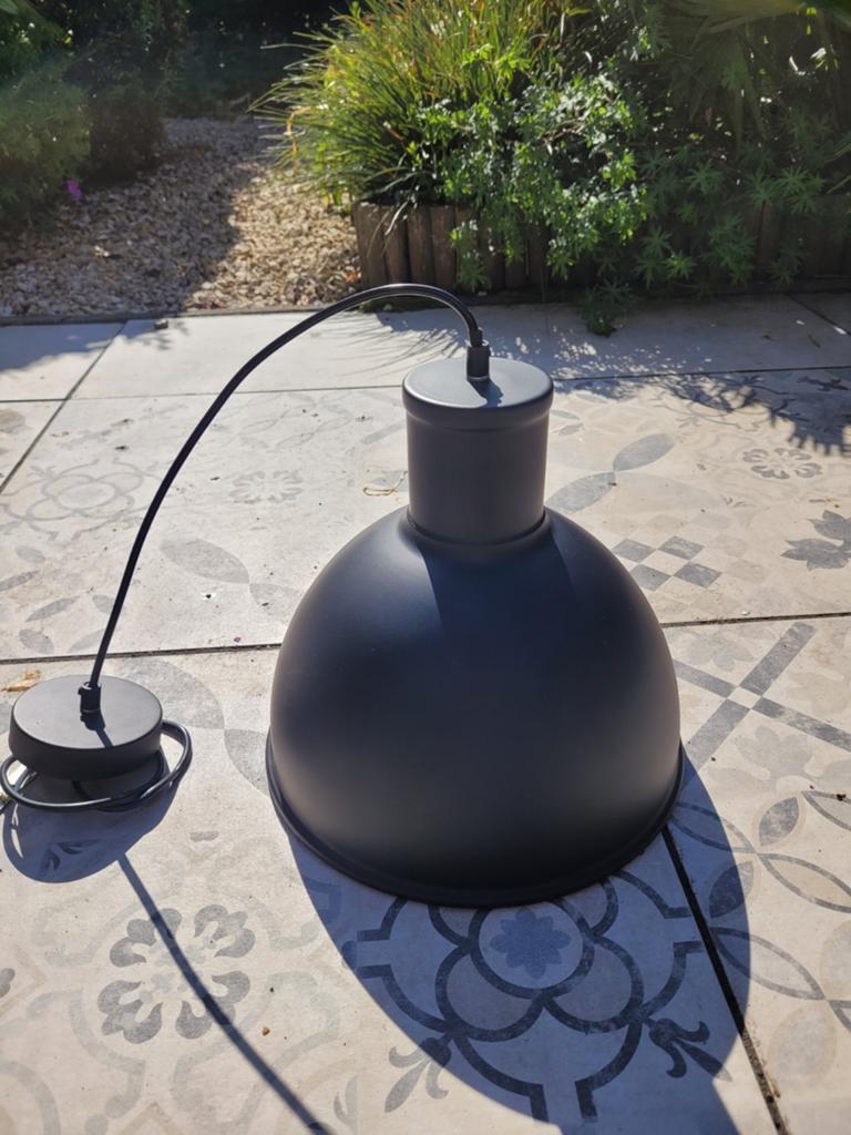 Hanglamp zwart Kwantum, Ophalen, Zo goed als nieuw, Minder dan 50 cm