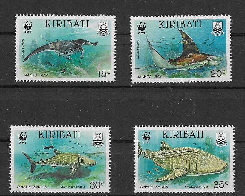 hvdhr58 WWF/WNF kiribati zeedieren complete postfrisse serie, Postzegels en Munten, Ophalen of Verzenden, Postfris, Dier of Natuur