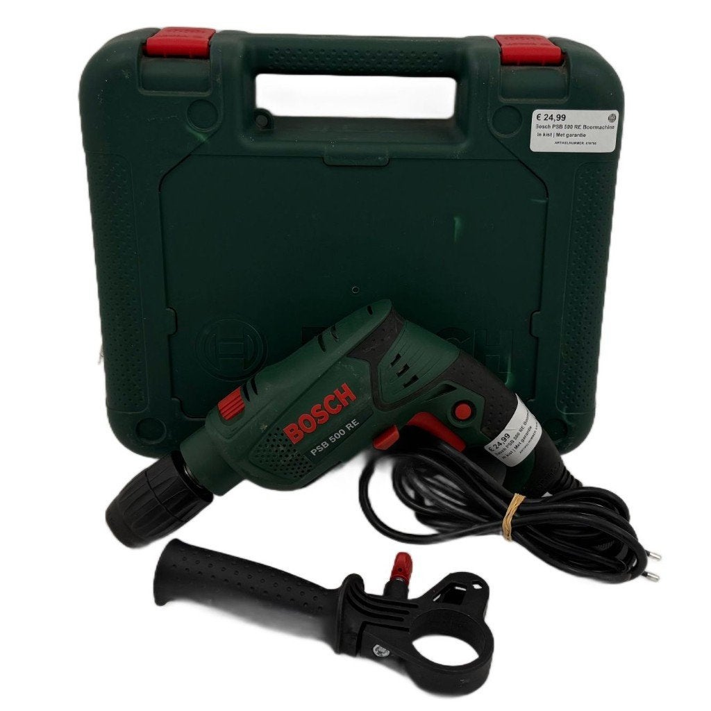 Bosch PSB 500 RE Boormachine | In kist | Met garantie, Doe-het-zelf en Verbouw, Gereedschap | Boormachines, Boormachine, Dordrecht@usedproducts.nl