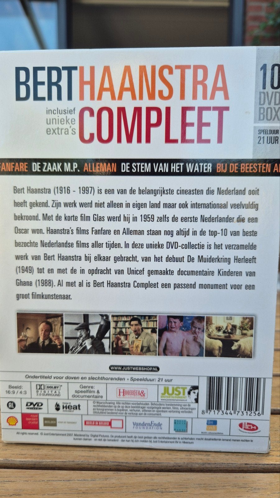 Bert Haanstra Compleet 10 dvd's met een speelduur van 21 uur, Alle leeftijden, Nederlands, Zo goed als nieuw, Ophalen of Verzenden