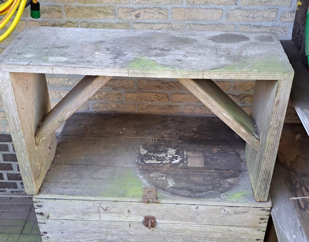 Stevige houten zaagbok - Afmetingen zie foto, Ophalen, Gebruikt