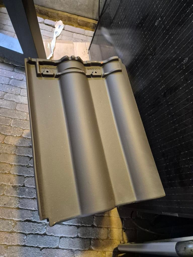 Koramic Modula leikleur mat 19 st, Doe-het-zelf en Verbouw, Dakpannen en Dakbedekking, Nieuw, Dakpannen, Steen of Klei, Zwart