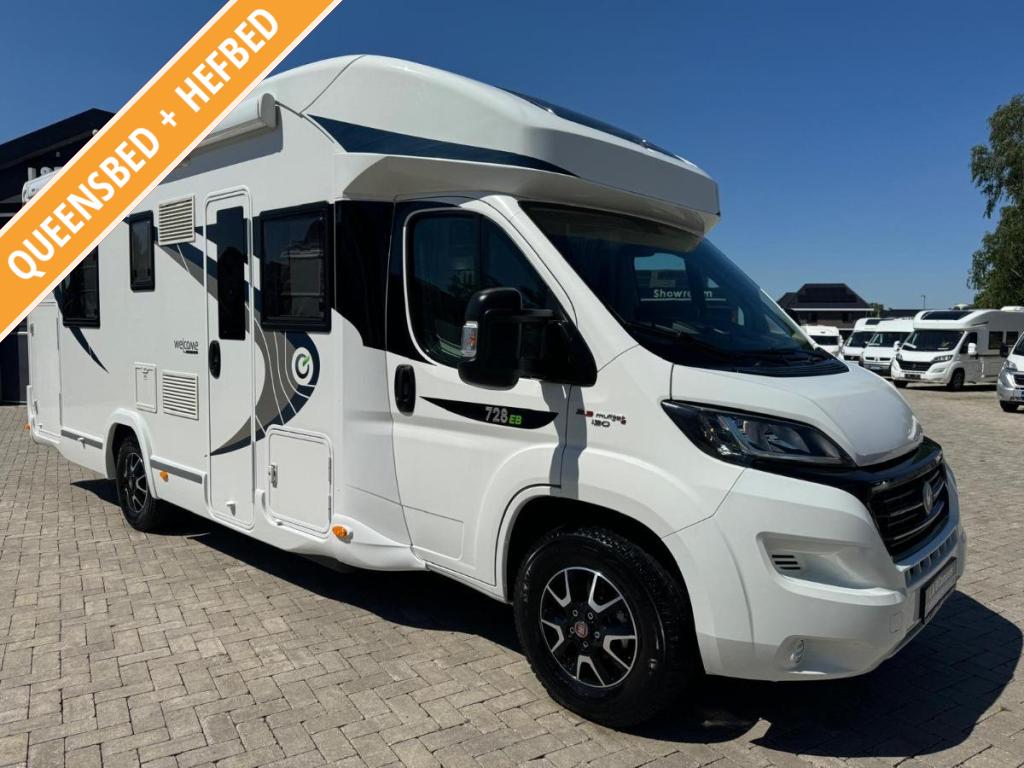 Chausson Welcome 728EB Queensbed hefbed 2020 Euro 6, Ringverwarming, Fiat, Half-integraal, Tot en met 4