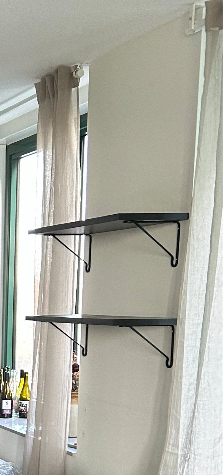 3 sets of wall shelf 80x30 cm - IKEA BERGSHULT / FÖRLÄGGARE, Ophalen, Zo goed als nieuw