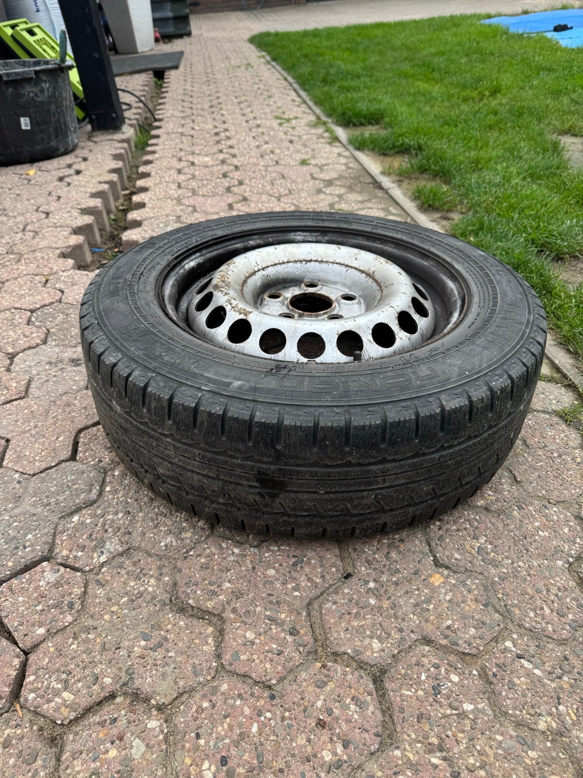 Wintervelgen met winterbanden 205/65 R16, Ophalen, Gebruikt, 16 inch, Banden en Velgen