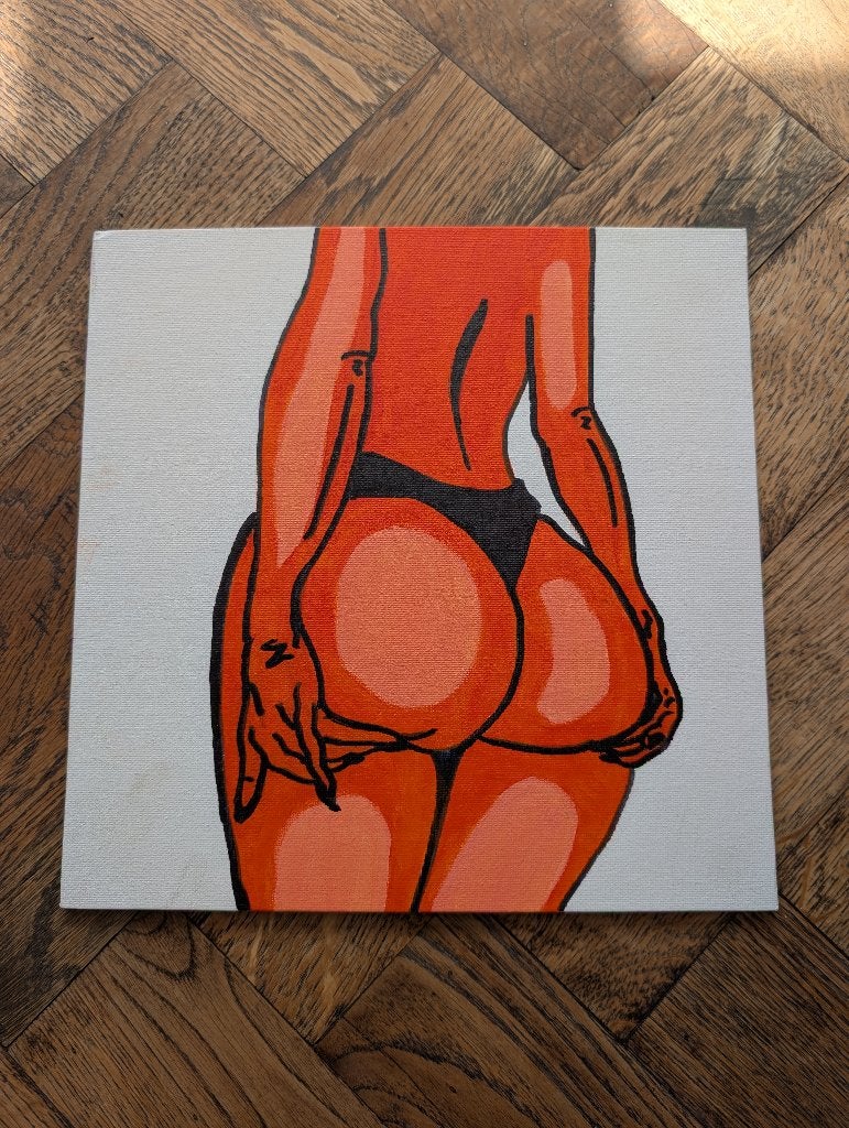 Orgineel Modern streetart, Mixed Media Pop Art Painting, Ophalen of Verzenden, Handgeschilderd, Stripfiguren/cartoons