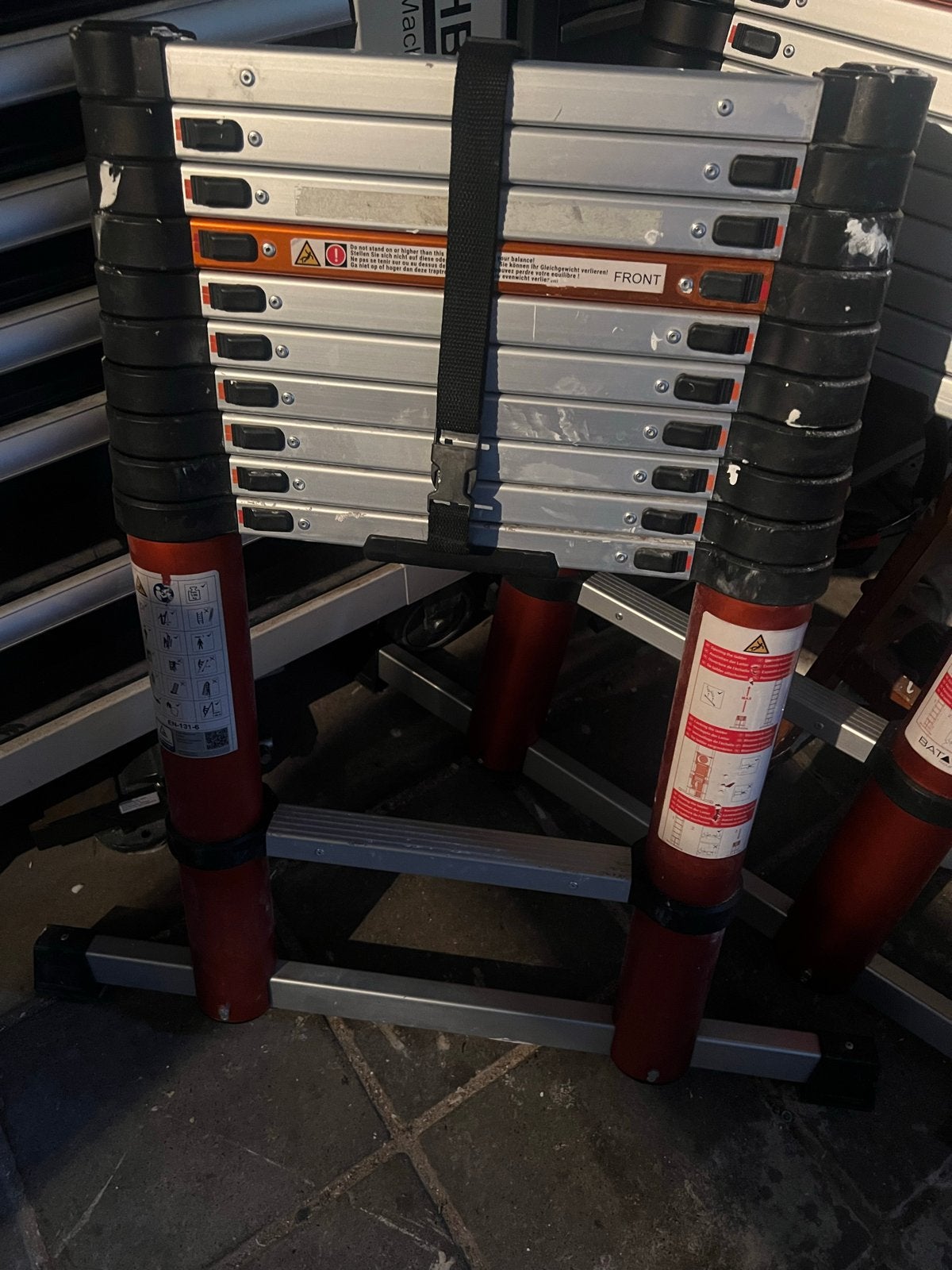 Telescoopladder 3.27m - Compact en Handig, Ophalen, Gebruikt, Ladder, Opvouwbaar of Inschuifbaar
