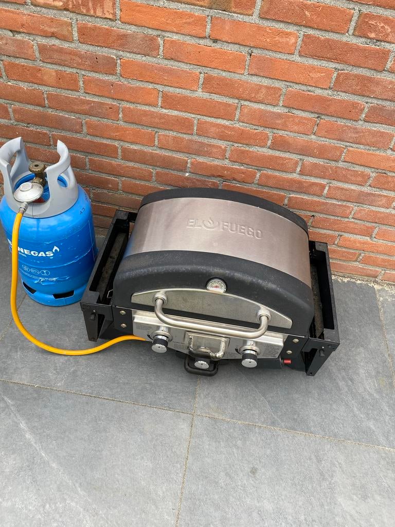 El Fuego gasbarbecue en smoker, Tuin en Terras, Gasbarbecues, Ophalen, Zo goed als nieuw
