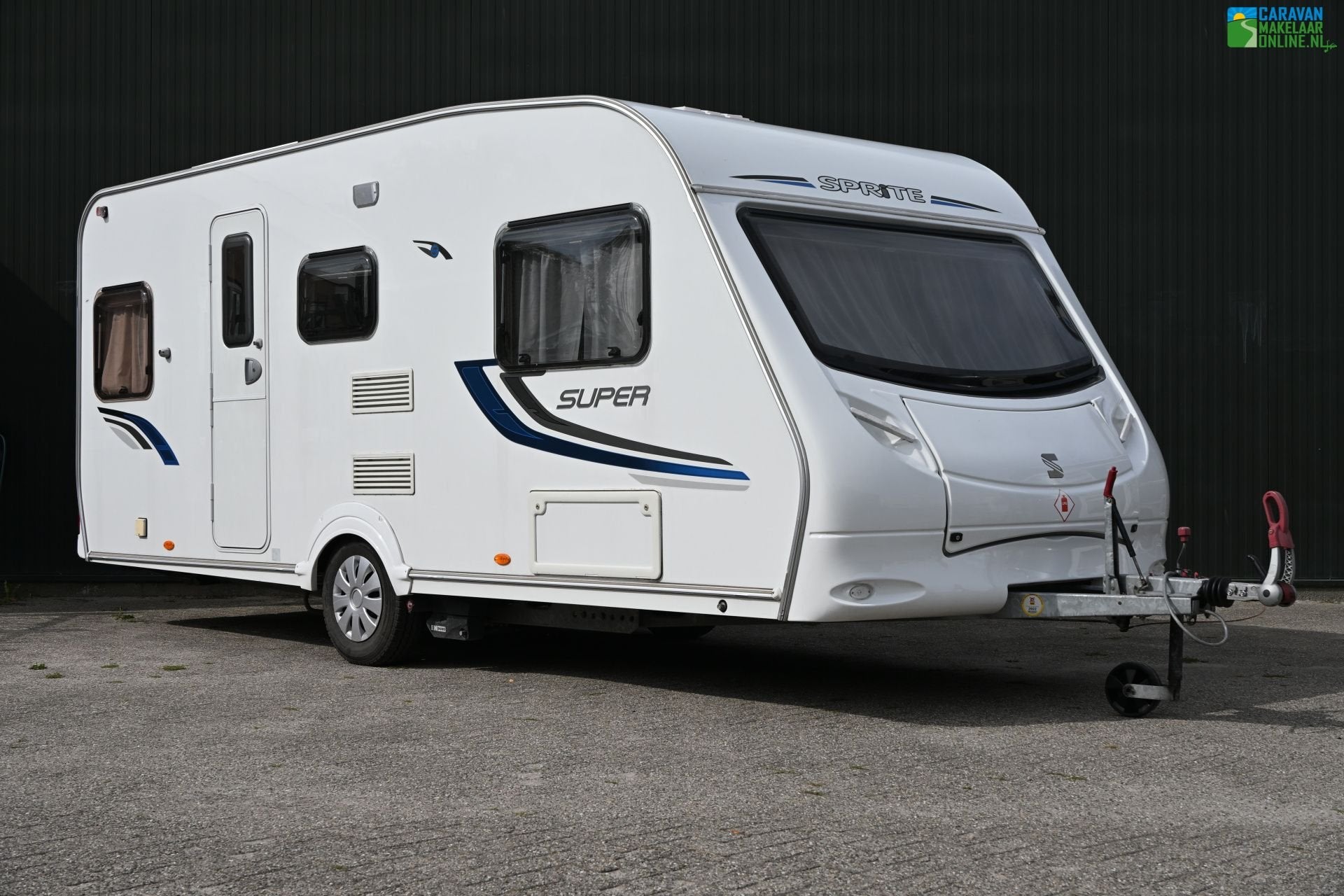 Sprite Super 490 SE Mover Voortent Fietsendrager Enkele bed, Caravans en Kamperen, Rondzit, Bedrijf, Ringverwarming, 5 tot 6 meter