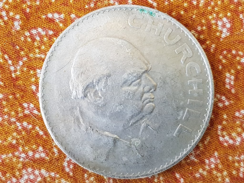 Mooie oude vintage Churchill penning uit Engeland 3,8 cm., Ophalen of Verzenden