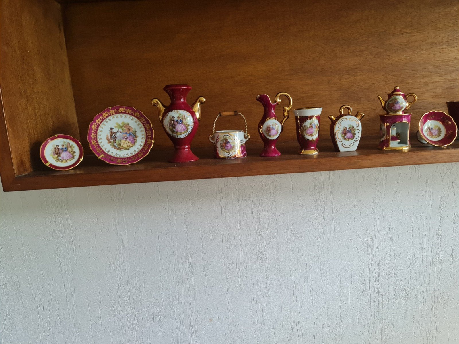 Verzameling Limoges porselein miniatuur servies, Antiek en Kunst, Ophalen of Verzenden
