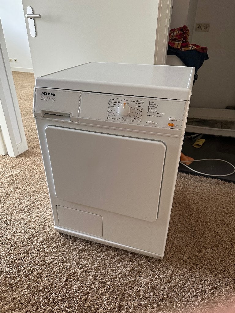 Miele wasdroger condensdroger Softcare system T8400C, Ophalen, 6 tot 8 kg, Gebruikt, Voorlader