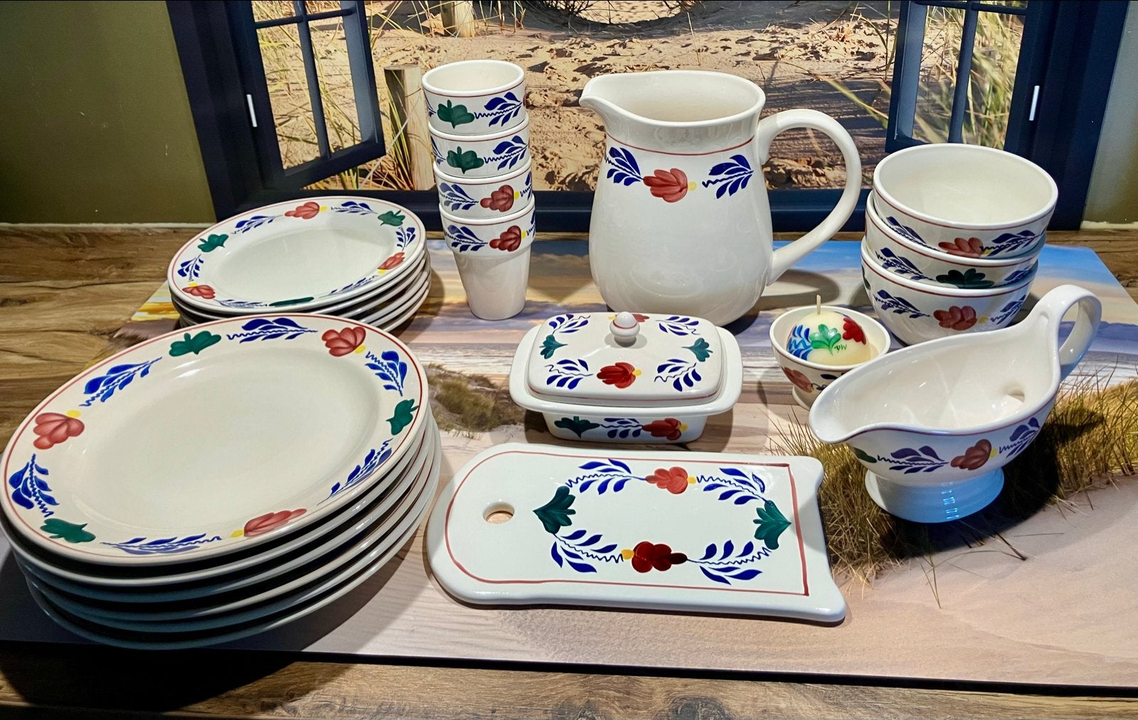 Boerenbont servies, lees wat er nog beschikbaar is!, Ophalen, Overige merken, Keramiek, Landelijk/Boerenbont