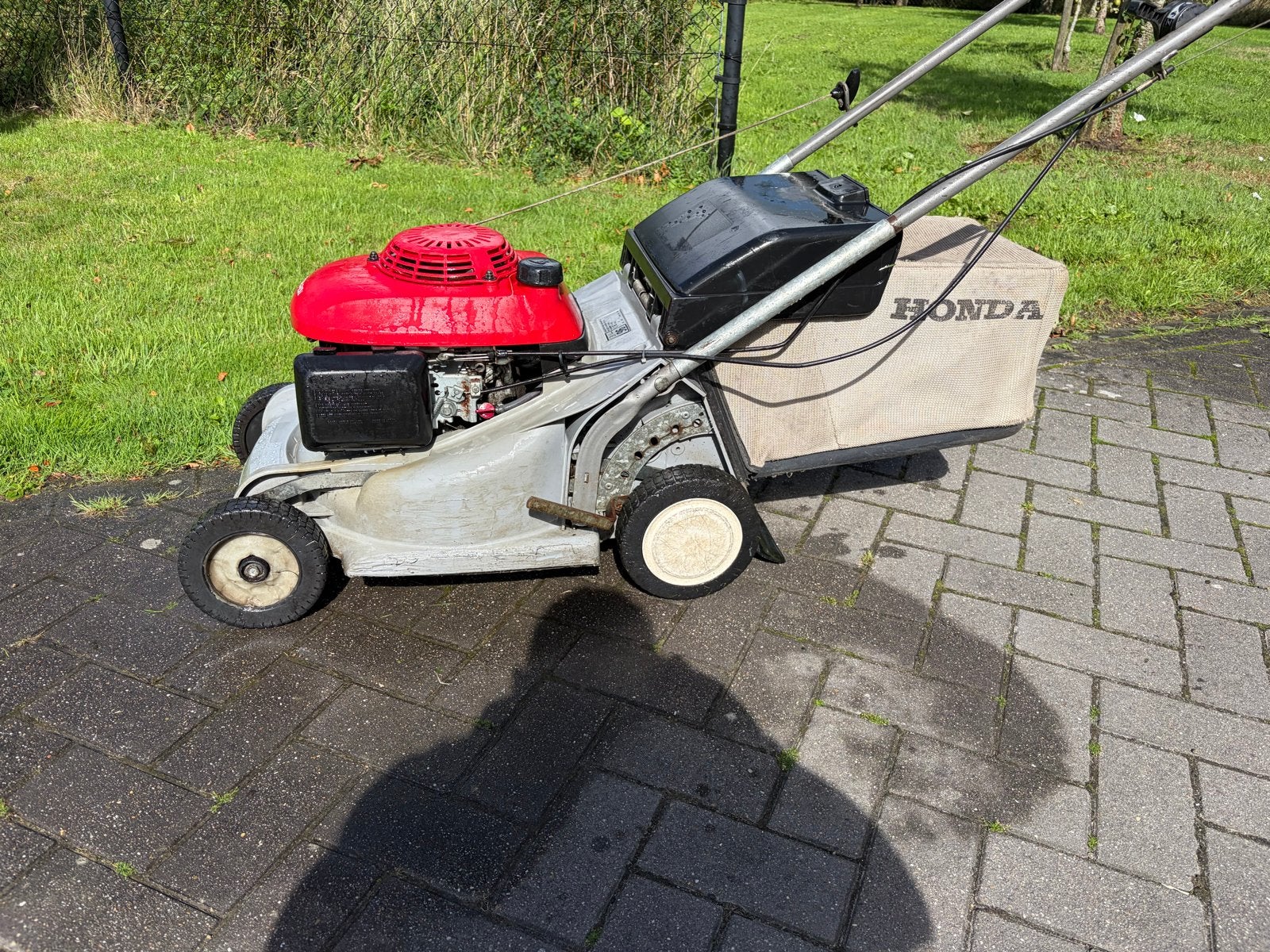 Honda HRB425 C grasmaaier met opvangzak - Benzine, Ophalen, Cirkelmaaier, Gebruikt, 40 t/m 49 cm