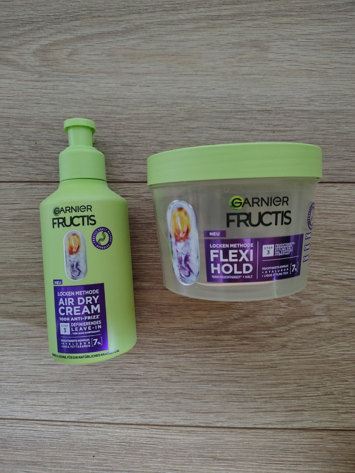 Garnier Fructis Krullen: Air Dry Cream & Flexi Hold Gel, Ophalen of Verzenden, Zo goed als nieuw, Overige typen