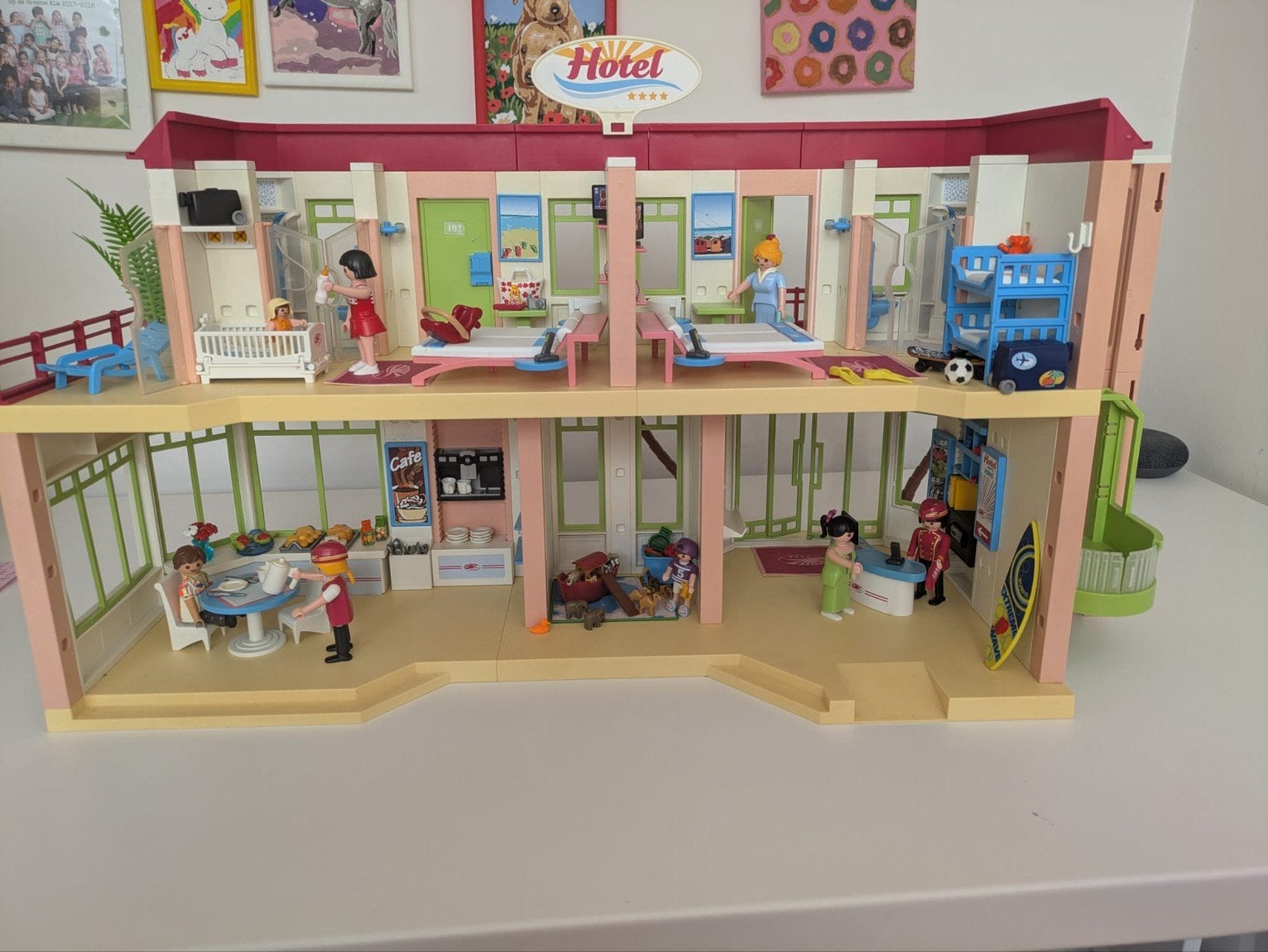 Playmobil Hotel 5265 met accessoires& figuren, Ophalen, Zo goed als nieuw