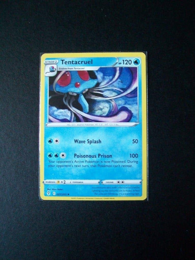 4462. Nieuwe Pokemon kaart TENTACRUEL HP 120 (027/203), Verzenden, Nieuw, Losse kaart