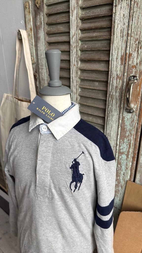 Schitterende rugby polotrui RALPH LAUREN size (8) / 128, Trui of Vest, Ophalen of Verzenden, Zo goed als nieuw, Polo Ralph Lauren