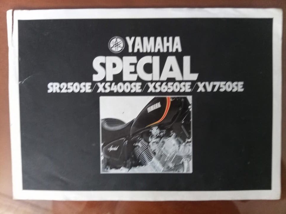 Yamaha Special Folder Motoren XV en SR 1981, Motoren, Ophalen of Verzenden, Yamaha