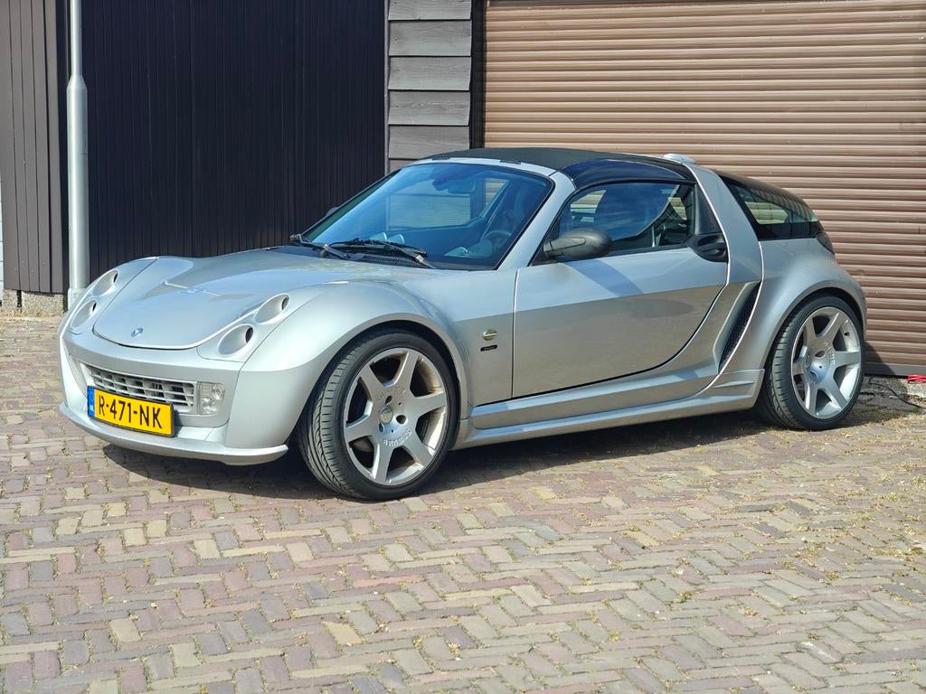 Smart Roadster 0.7 Coupe Brabus Xclusiv 2006, Auto's, Automaat, Achterwielaandrijving, Zwart, Leder