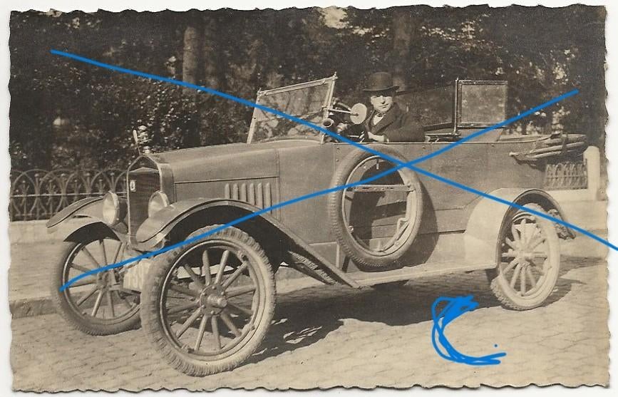 Ford T fotokaart 1922 auto oldtimer, Verzenden, 1920 tot 1940, Voertuig