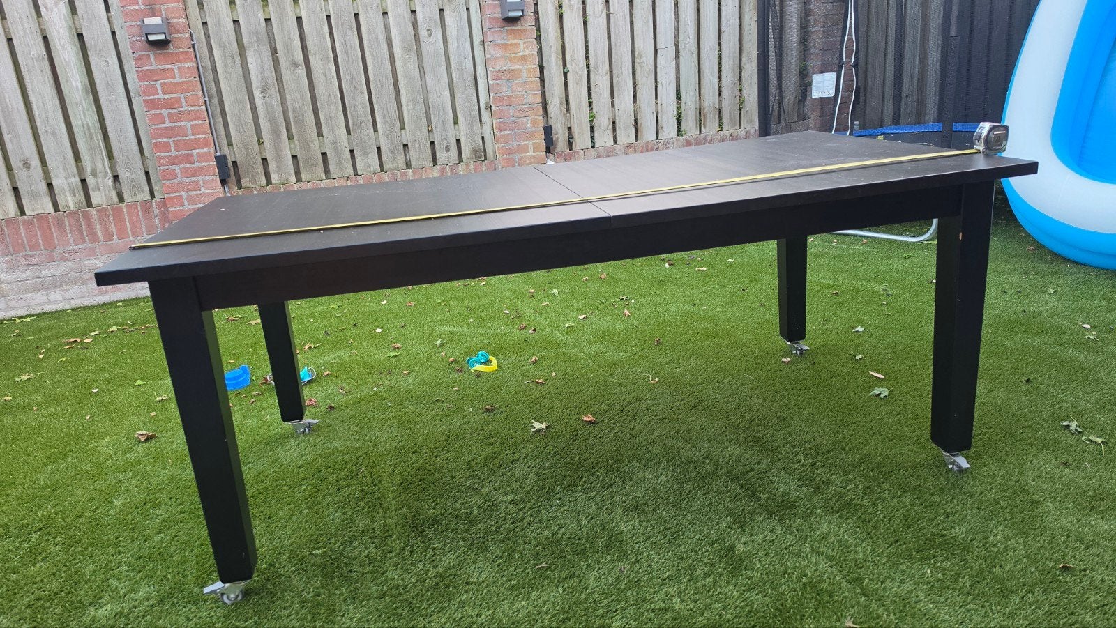 Uitschuifbare eettafel, Ophalen, Gebruikt, Rechthoekig, Hout