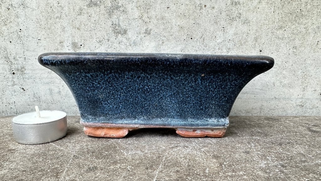 Bonsai schaal pot 15x10x6cm ****, Ophalen of Verzenden, Zo goed als nieuw, Overige vormen, Aardewerk