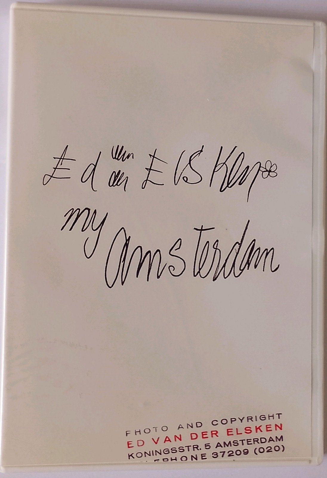 Ed van der Elsken - My Amsterdam DVD  NIEUWSTAAT, Inclusief boekje, Alle leeftijden, Overige genres, Engels
