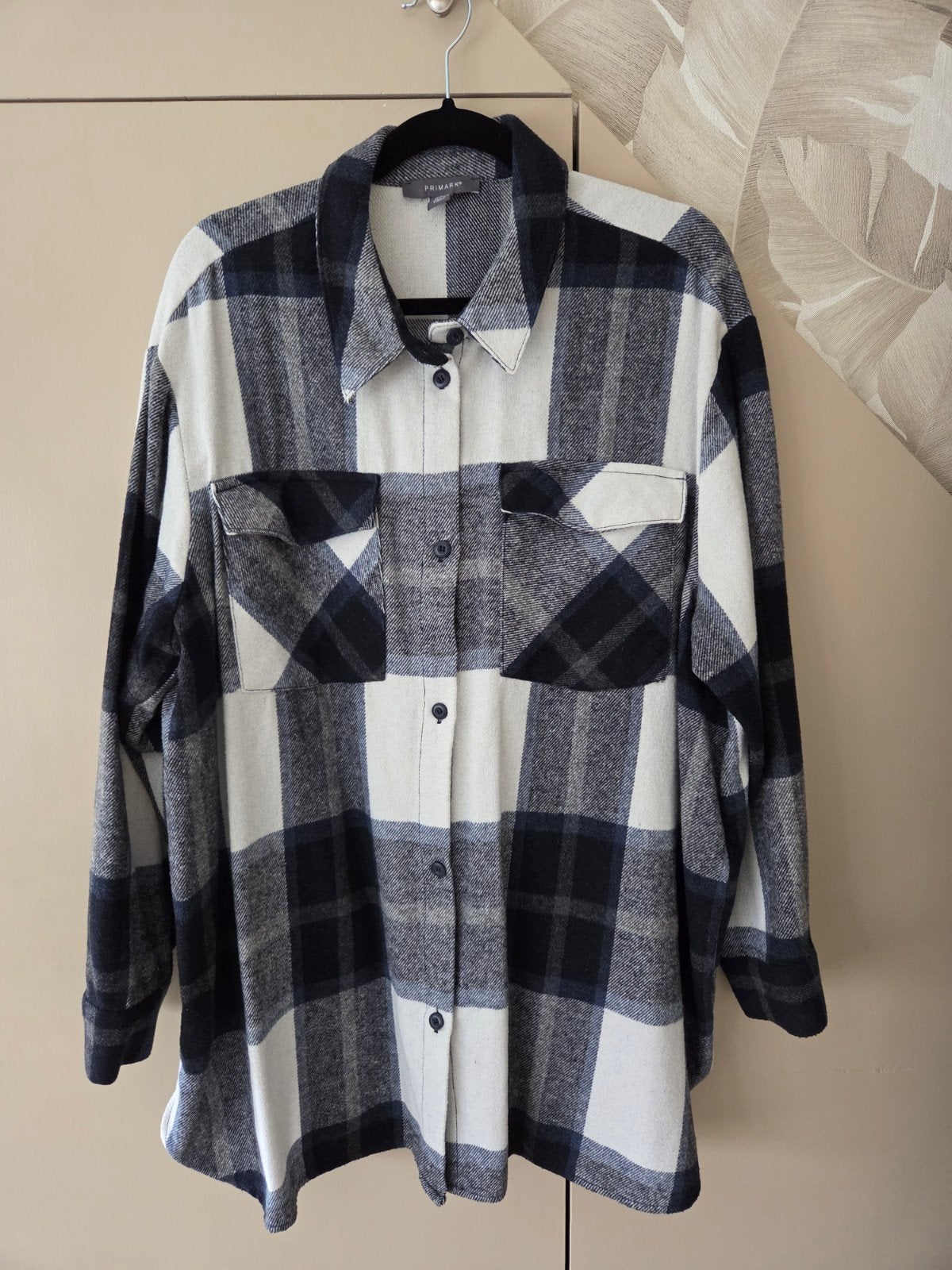 PRIMARK BLOUSE....MAAT 46...2x gedragen....ZGAN, Ophalen of Verzenden, Zo goed als nieuw, Maat 46/48 (XL) of groter, Blauw