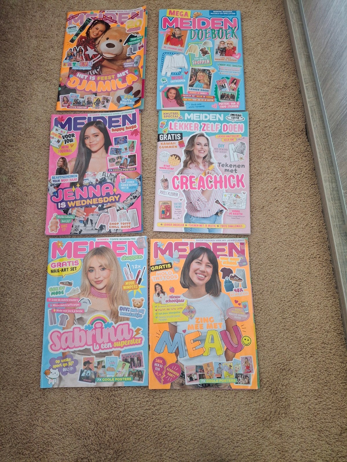 6 Meiden Magazines - Diverse Edities, Ophalen, Gelezen, Damesbladen
