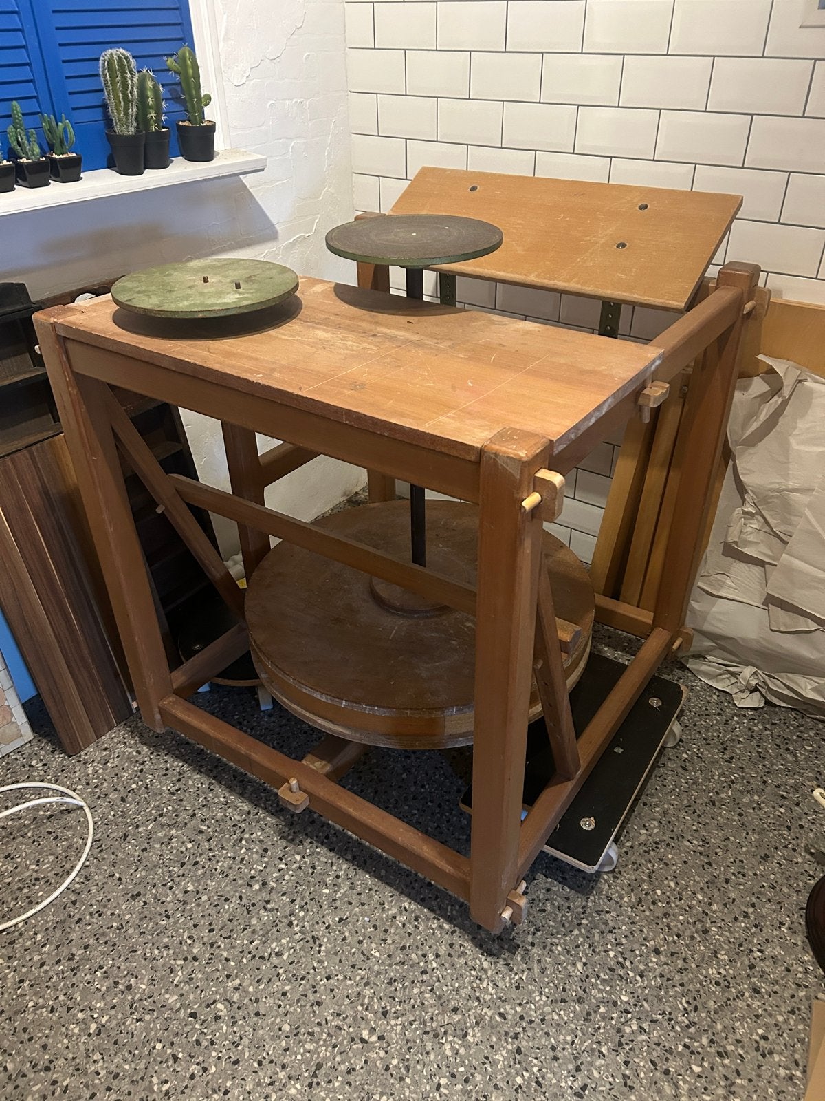 Pottenbakkersschijf - Handbediend, Ophalen, Gebruikt