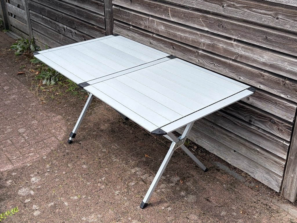 Outwell Stettler campingtafel XL (151x79,5 cm) aluminium, Ophalen, Zo goed als nieuw, Campingtafel