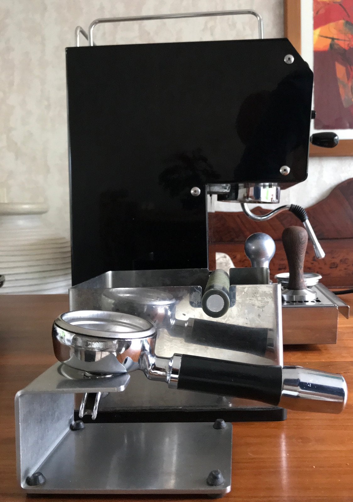 ECM Casa & dubbele Dalla Corte koffiemolen, Witgoed en Apparatuur, Koffiezetapparaten, Ophalen, Gebruikt, Espresso apparaat, 10 kopjes of meer